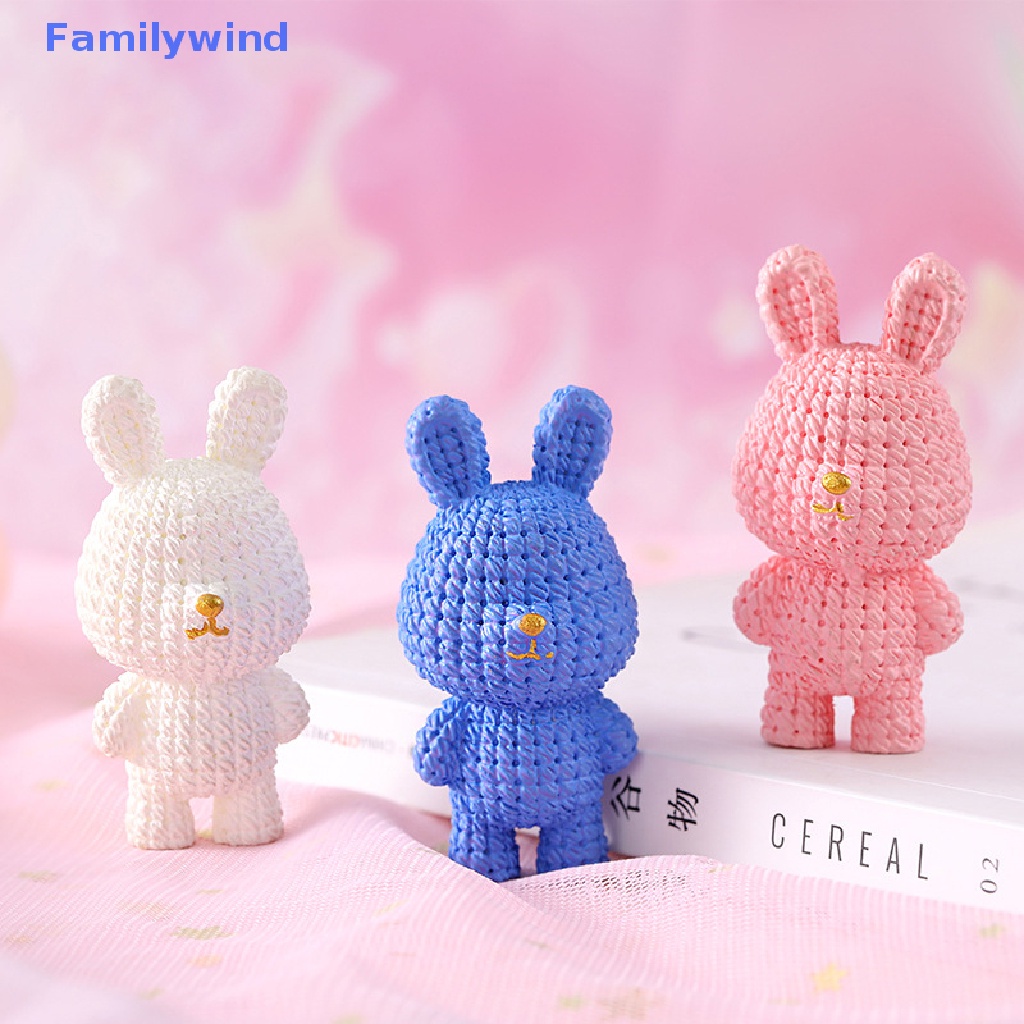 1 Đồ trang trí Thỏ Con Trang Trí Tiểu Cảnh Năm Mới Tỷ Lệ 1: 12