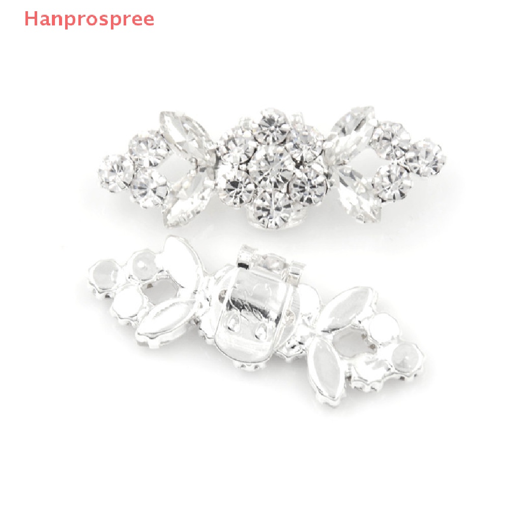 Bộ 2 Kẹp Giày Đính Đá Hình Hoa Xinh Xắn Cho Cô Dâu