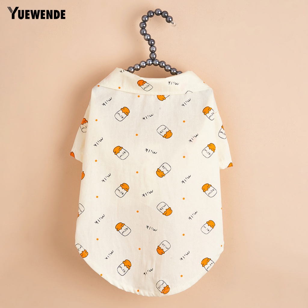 Yue.z Trang Phục Hóa Trang Cho Cún Cưng In Hình Chai Sữa Thời Trang Mùa Hè Đáng Yêu