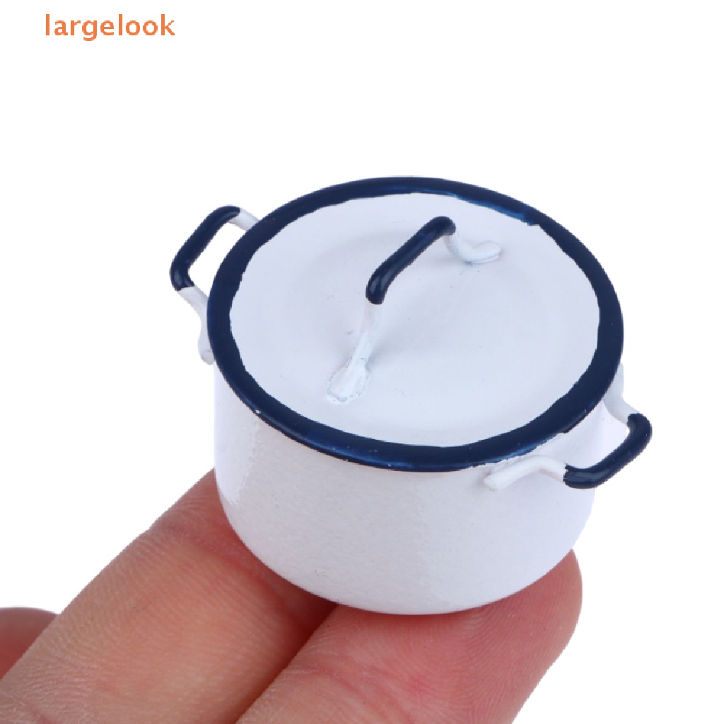 Mô Hình Nồi Nấu Ăn Có Nắp Tỉ Lệ 1: 12 Trang Trí Nhà Búp Bê