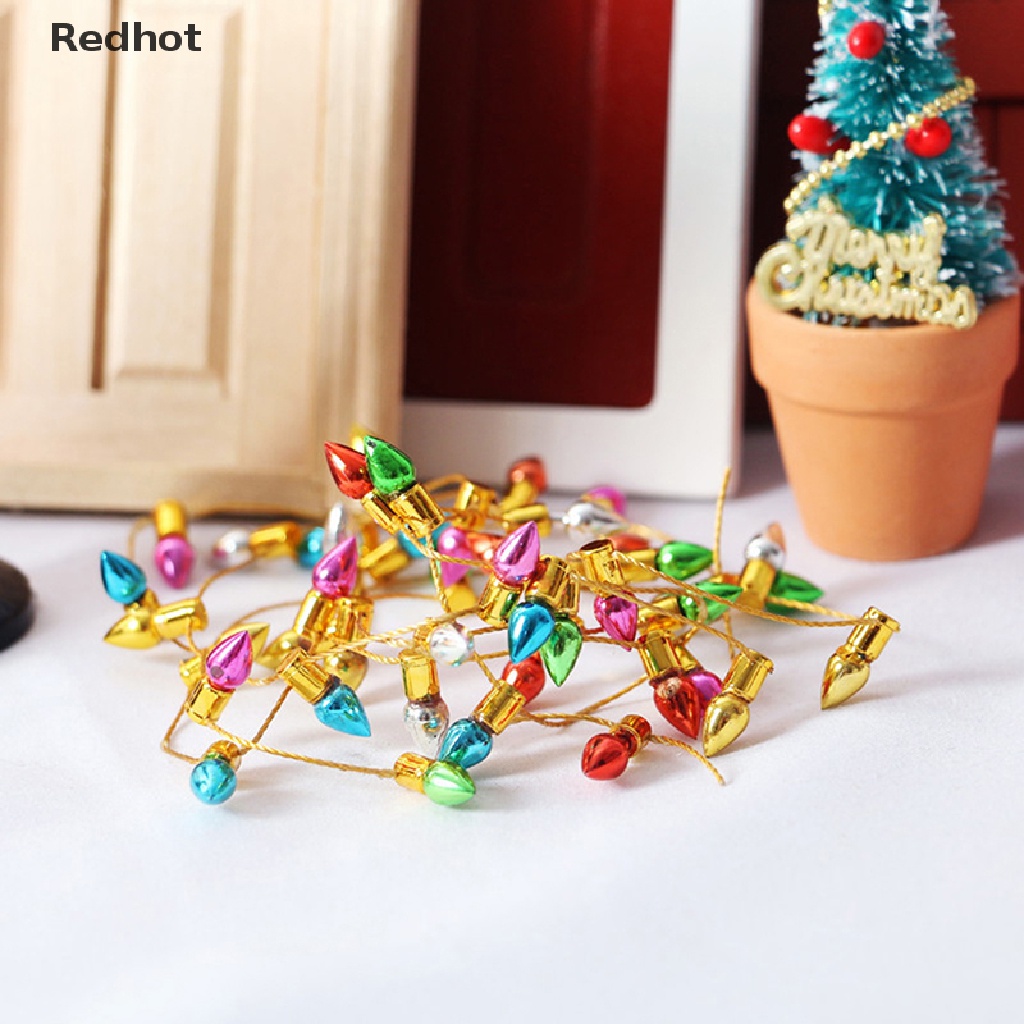 &lt; Redhot &gt; Dây Đèn Led Nhiều Màu Sắc Trang Trí Nhà Búp Bê Giáng Sinh 1: 12