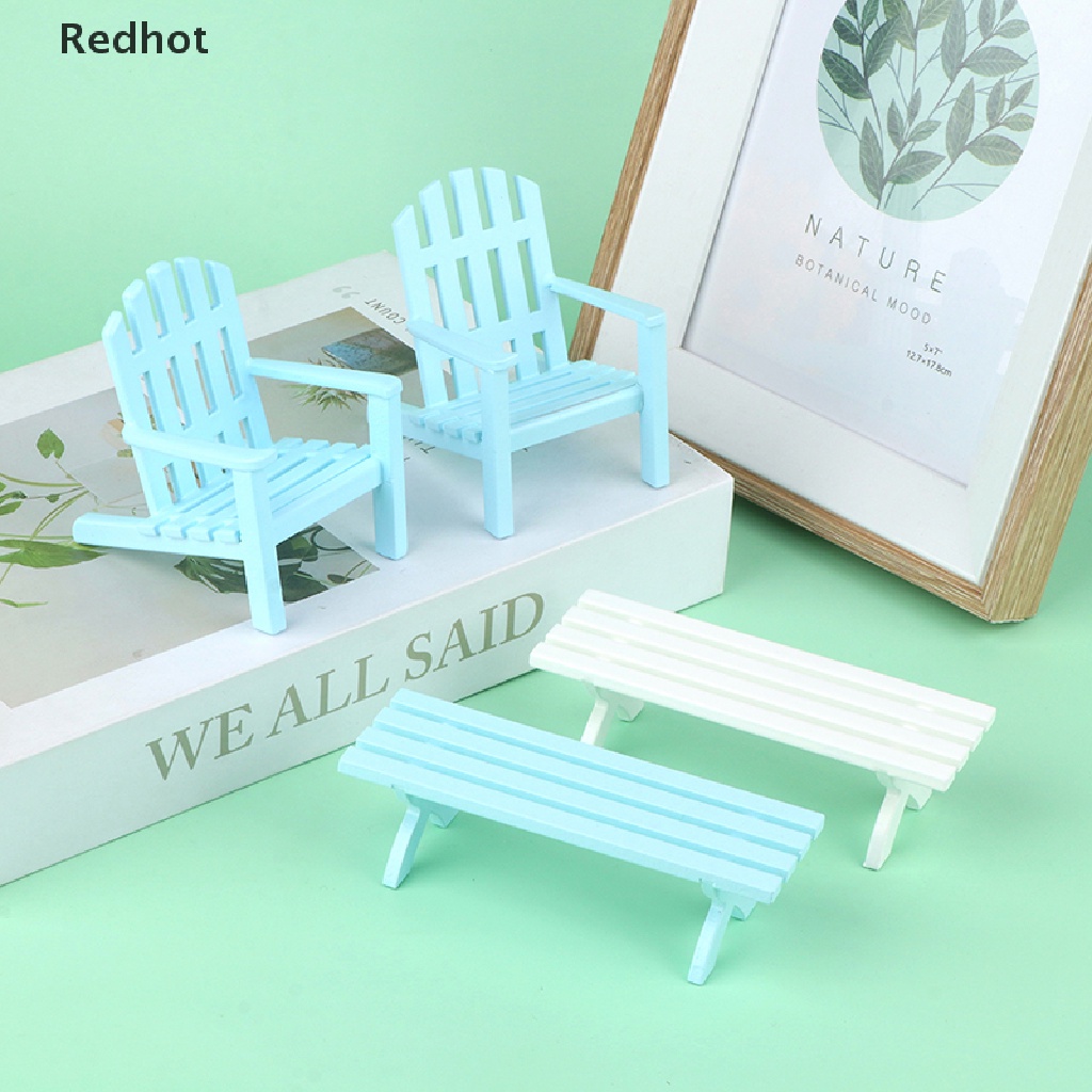 1 Bộ Mô Hình Ghế Dài / Đơn / Đôi Trang Trí Nhà Búp Bê 1: 12