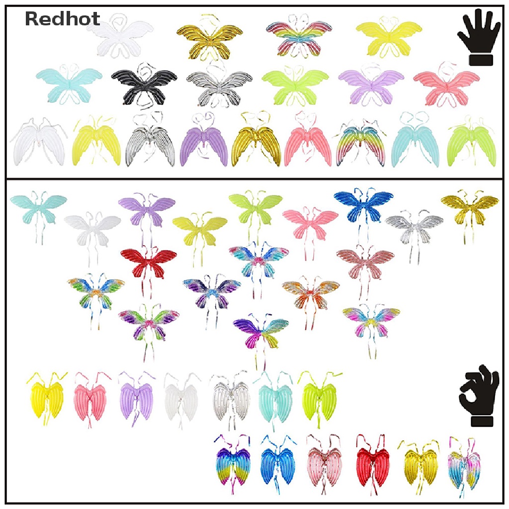 &lt; Redhot &gt; Bong Bóng Lá Nhôm Hình Cánh Bướm Thiên Thần Cho Các Hoạt Động Ngoài Trời Trẻ Em Đang Giảm