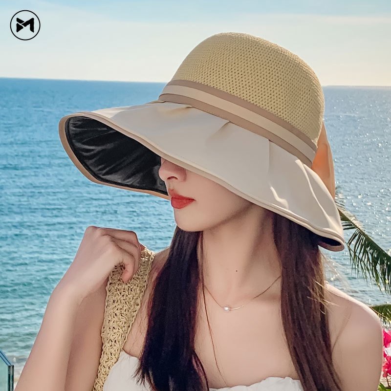 Mũ Rơm Vinyl Chống Nắng / Tia UV Kiểu Mới 2023