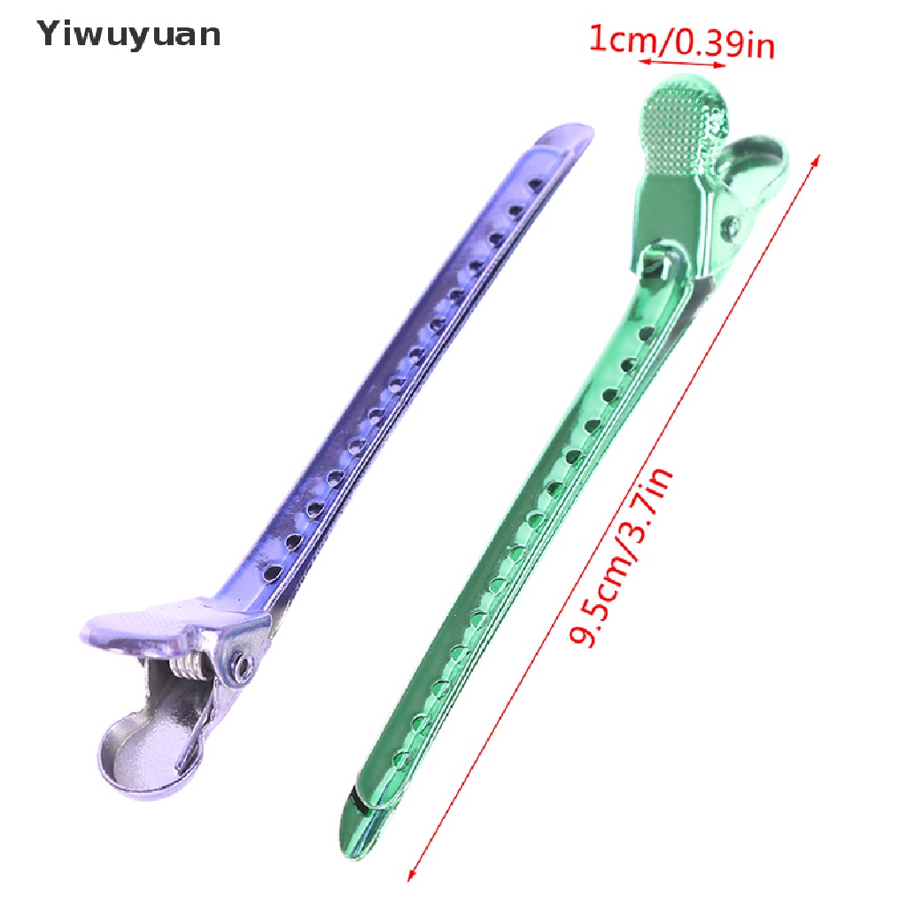 Bộ 6 Kẹp Mỏ Vịt Bằng Kim Loại Chuyên Dụng Cho Salon Làm Tóc