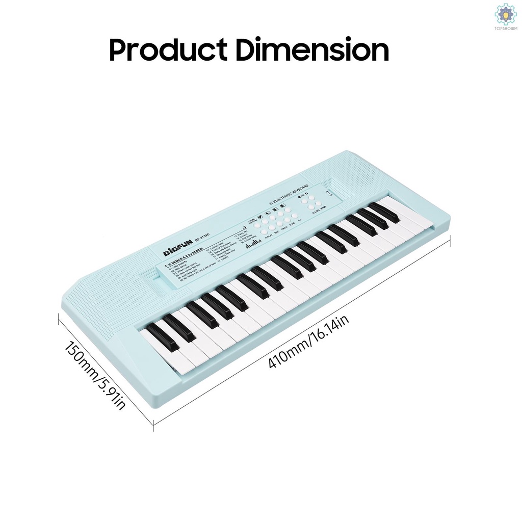 Đàn Piano Điện Mini 37 Phím Màu Xanh Dương Cho Bé