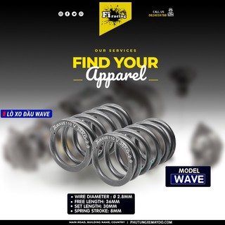Lò xo đầu thép hợp kim bên dream wave wave s110 blade 110 alpha 110 2.8 ta racing