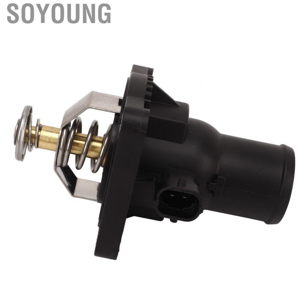 Soyoung Coolant Thermostat Assembly  Easy To Install OEM Standard Durable 55587349 Rugged Structure for Aveo Cruze Sonic