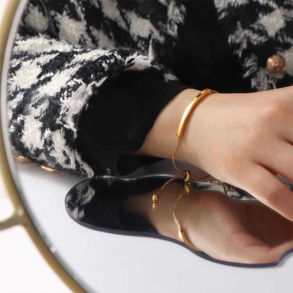 Vòng Đeo Tay Kiểu Hàn Quốc Đơn Giản Có Thể Điều Chỉnh Cho Cặp Đôi