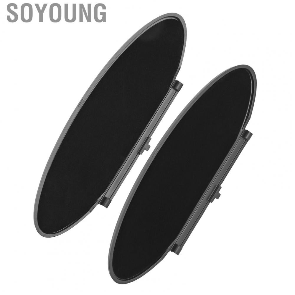 Soyoung 99670142102  Sunvisor Lid Cover Black Stable Performance Sun Visor Mirror Easy Installation for Car