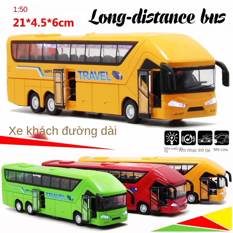 Mô Hình Đồ Chơi Xe Buýt Hai Tầng Bằng Hợp Kim Dành Cho Trẻ