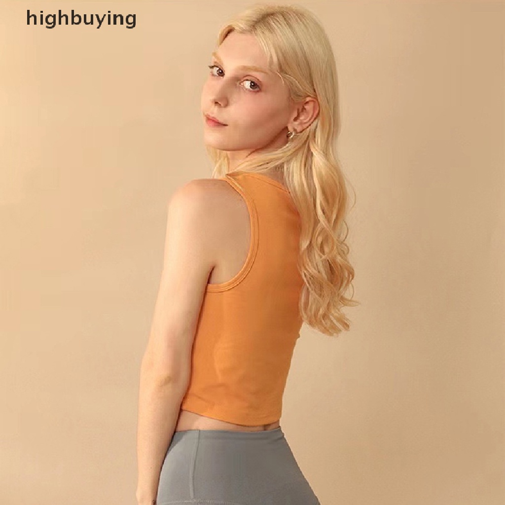 Áo Crop Top Không Tay Cổ Tròn Màu Sắc Retro Thời Trang Mùa Hè Dành Cho Nữ