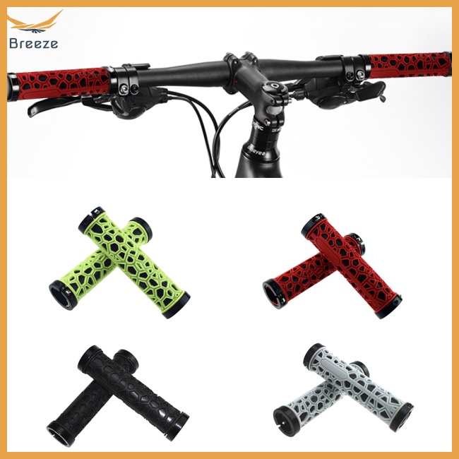 1 Cặp Vỏ Bọc Tay Lái Xe Đạp Leo Núi Bằng Cao Su Hai Mặt Chống Sốc
