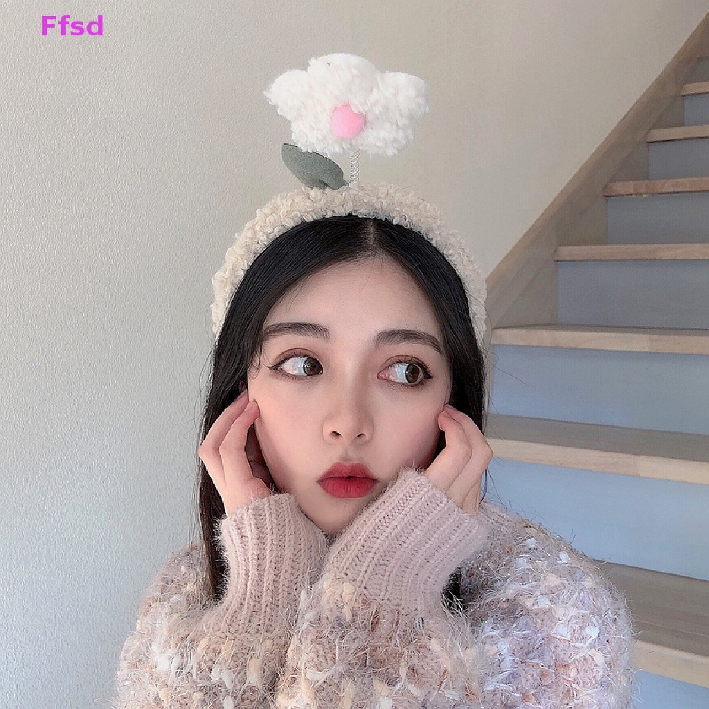 {Ffsd} Băng Đô Cài Tóc Bằng Bông Đính Hoa Đỏ Vui Nhộn Phụ Kiện Tiệc Sinh Nhật * Bán Chạy Cho Bé Gái