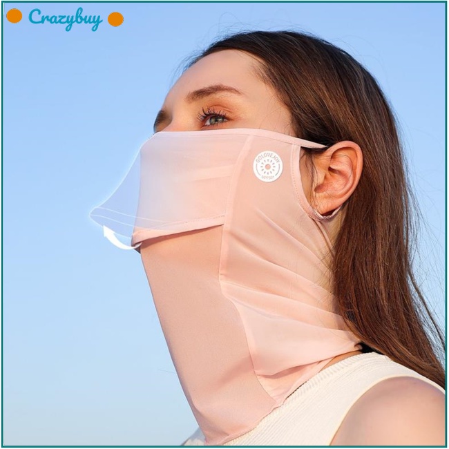 Cr Khẩu Trang Chống Nắng Bằng Lụa Lạnh Gọn Nhẹ Thoáng Khí