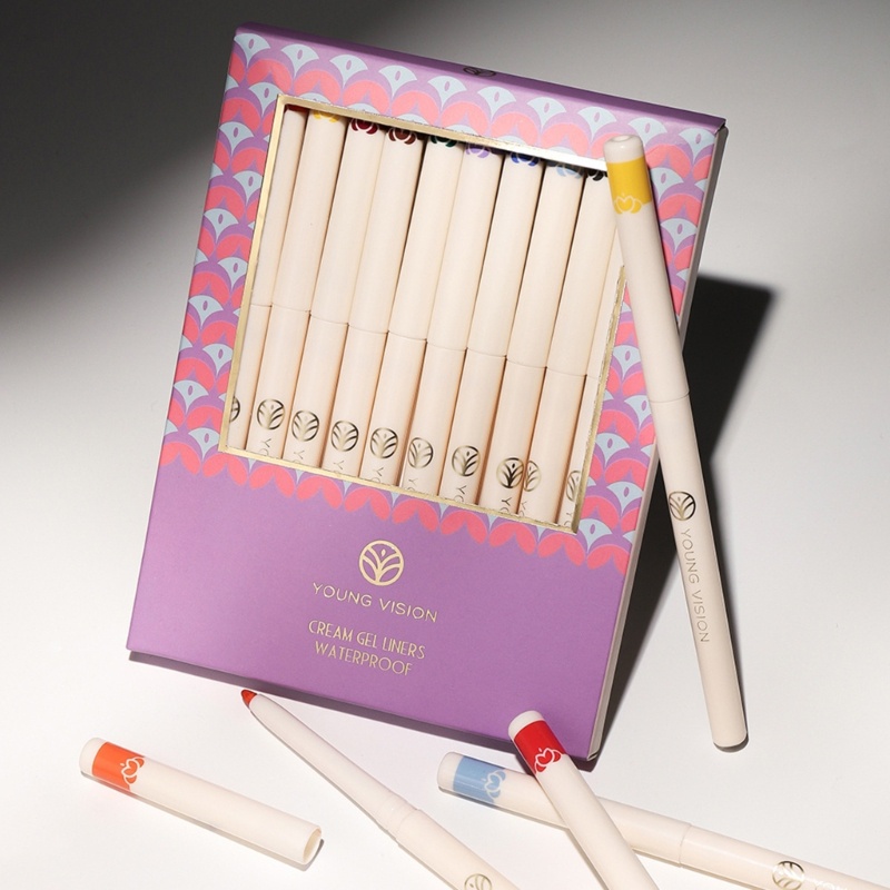 Set 12 Bút Kẻ Mắt 12 Màu Sắc Trang Điểm Cho Nữ YOUYO