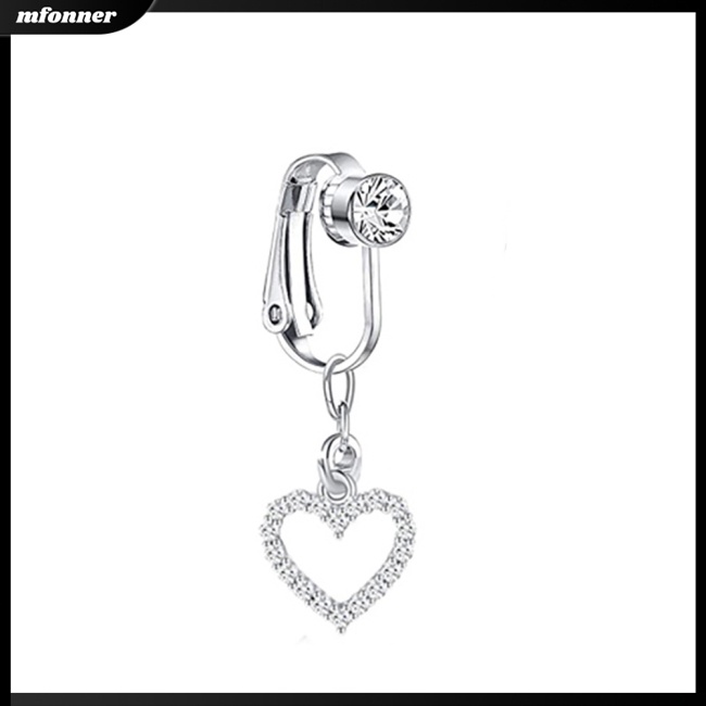 Khuyên Xỏ Rốn Không Cần Xỏ Lỗ Bằng Đá Zircon Giả Cho Nữ