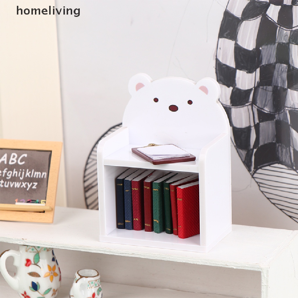 Kệ Sách Mini Tỉ Lệ 1 / 12 Trang Trí Nhà Búp Bê