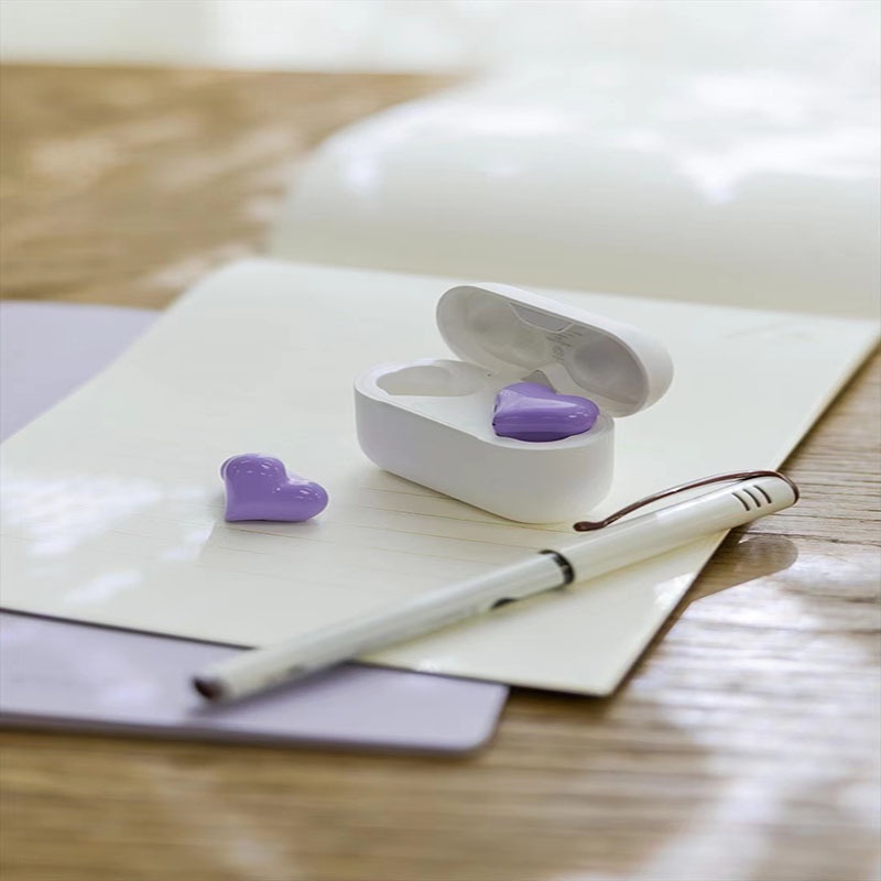 Tai Nghe Bluetooth 2023 Âm Thanh HiFi Hình Trái Tim Màu Hồng / Tím Dễ Thương Chất Lượng Cao Phong Cách Nhật Bản Thích Hợp Làm Quà Tặng Sinh Nhật Cho