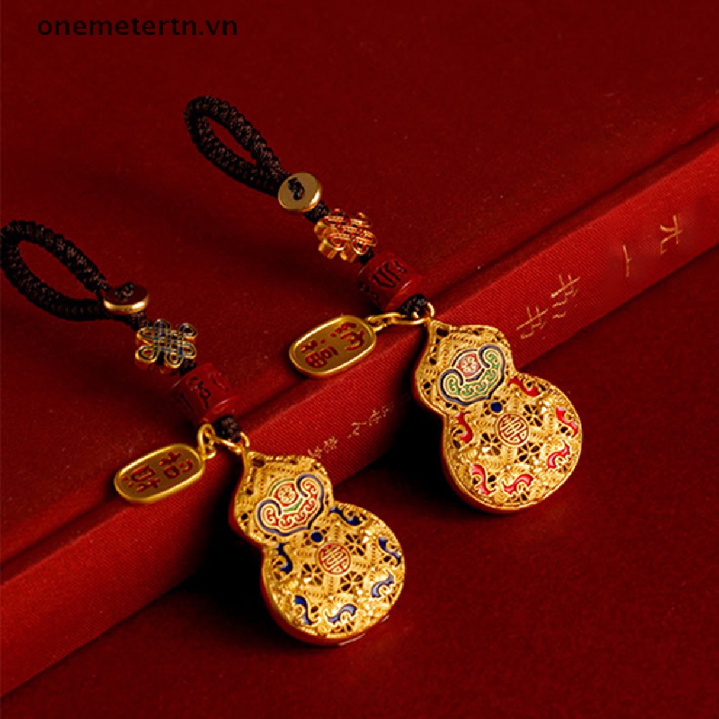 Móc Chìa Khóa Bằng Đồng Hình Hồ Lô Phong Cách Vintage