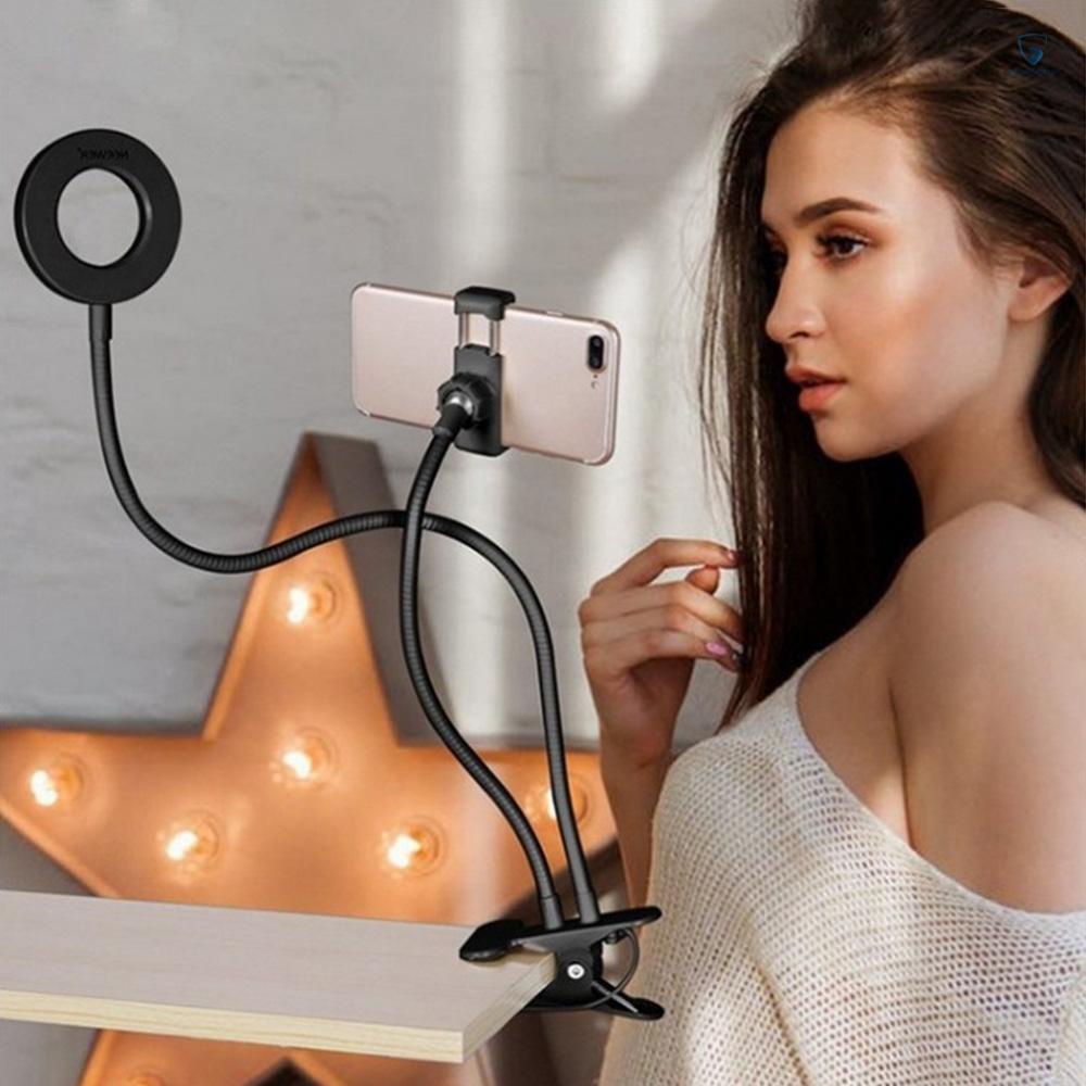 Vòng Đèn Chụp Ảnh Selfie Có Giá Đỡ Điện Thoại Tiện Dụng