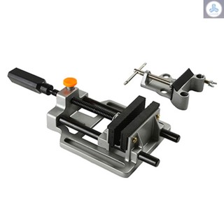 100mm Quick Release Drill Vise Heavy-duty Die-cast Aluminum Alloy Release Button for Drill Presses Work Benches