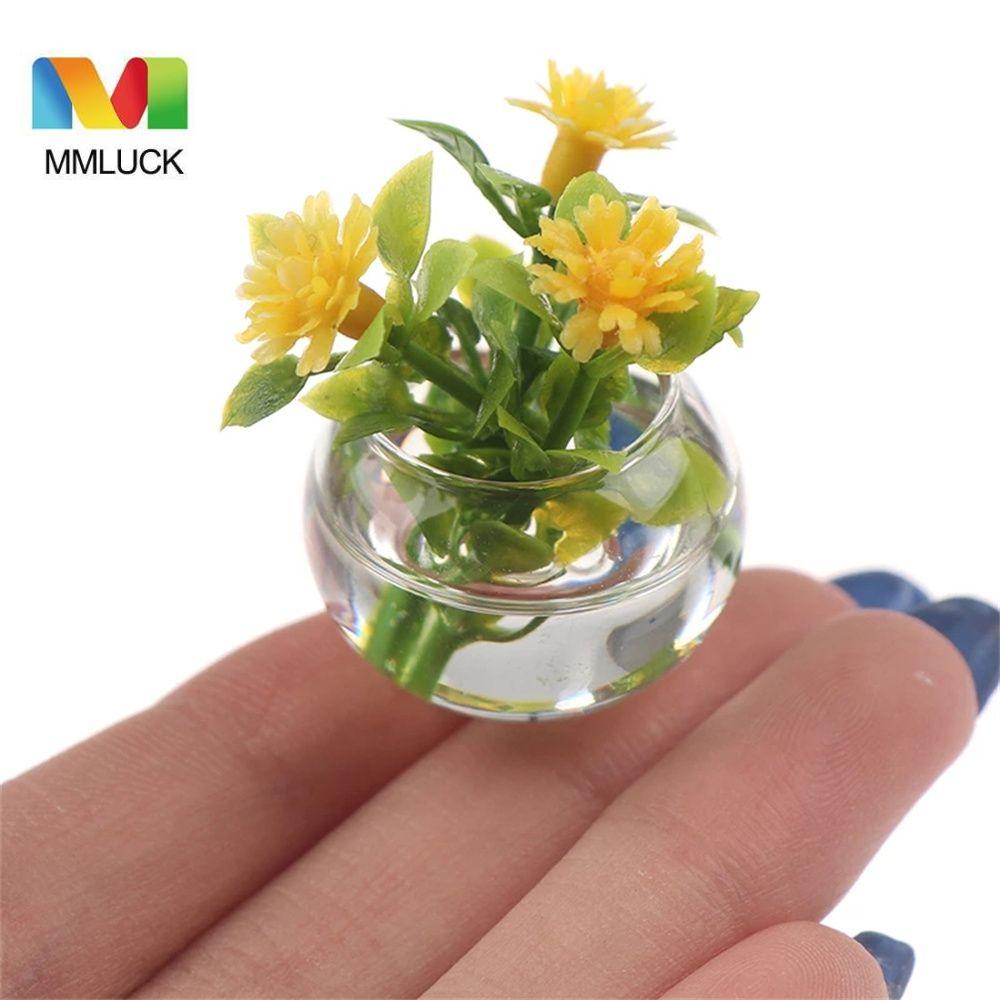 Chậu cây giả MMULCK dễ thương trang trí nhà búp bê tỉ lệ 1/ 12