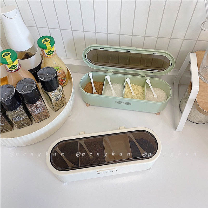 Hộp Đựng Gia Vị Thiết Kế Sang Trọng Tiện Dụng Cho Nhà Bếp