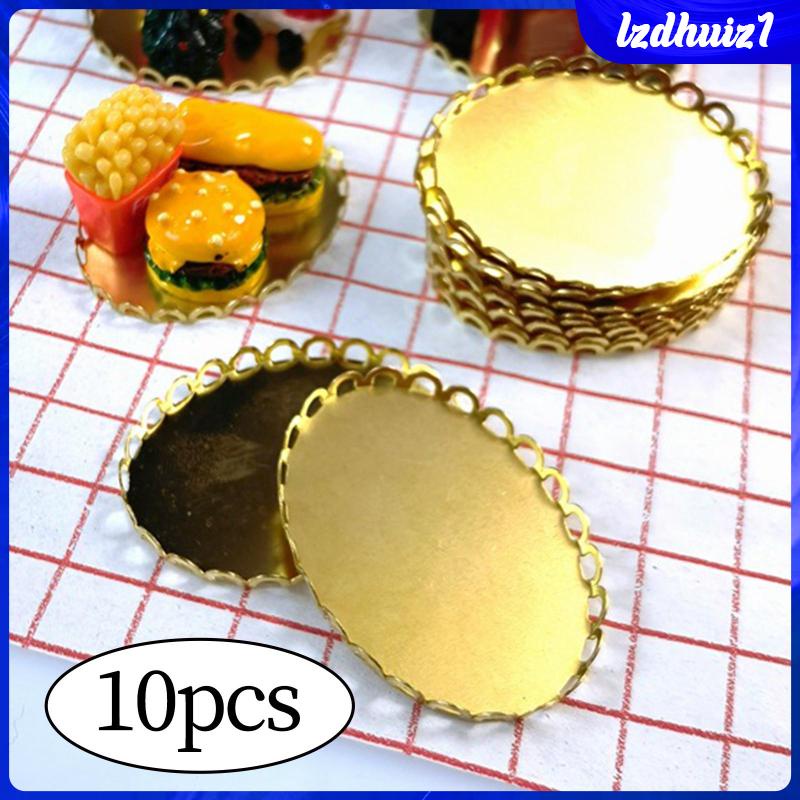 [Lzdhuiz] Khay Đựng Thức Ăn Cho Nhà Búp Bê 10x 1: 12