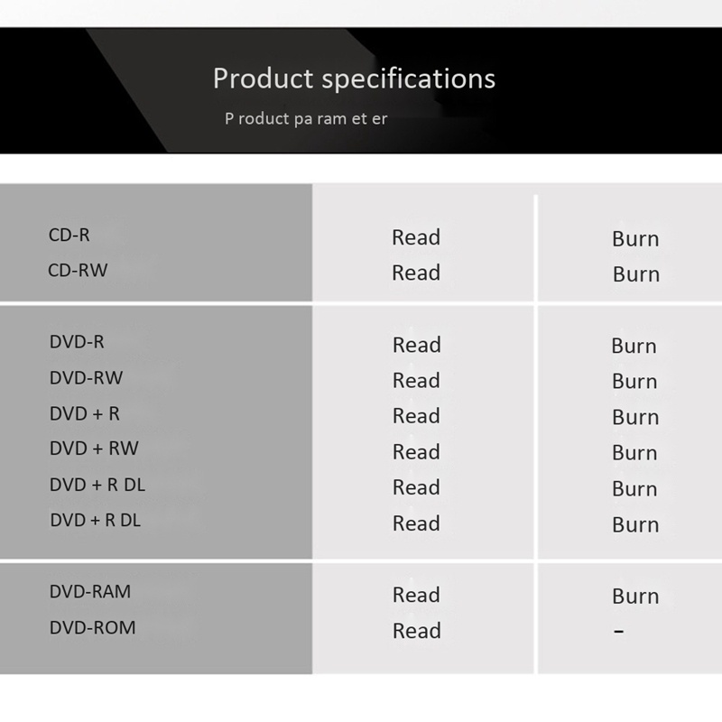 Ổ Đĩa CD DVD Gắn Ngoài Kết Nối USB 3.0 Type-C Cho Máy Tính