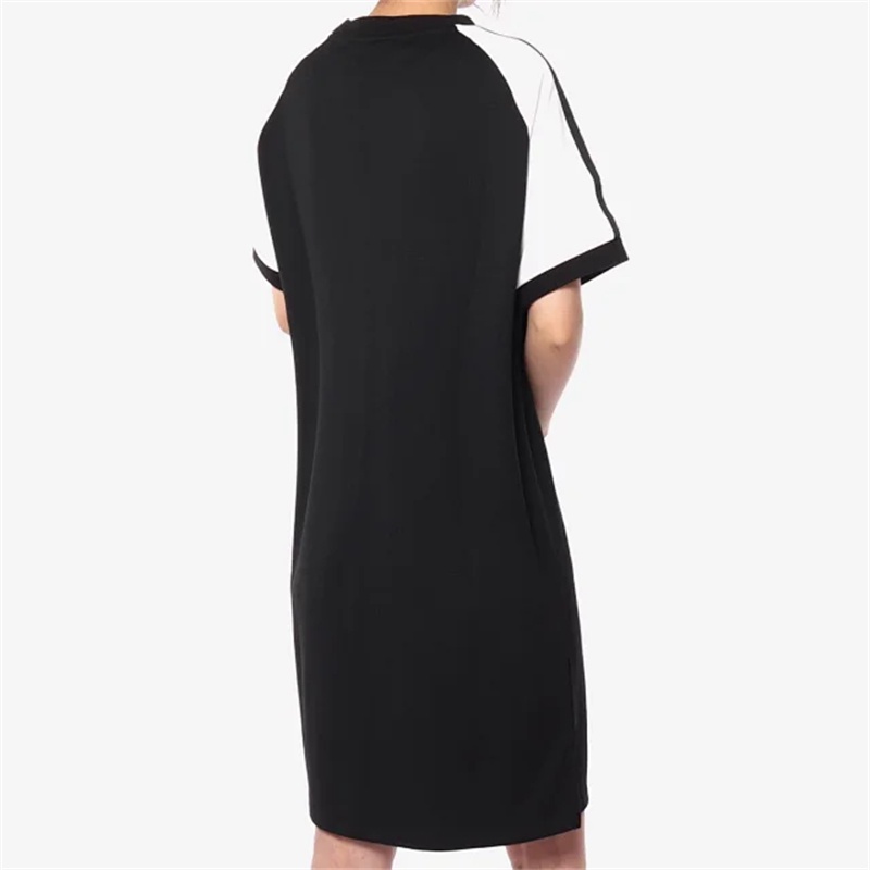 Chân Váy Chữ A Thêu Logo Adidas 100% Phối Màu Cá Tính Thời Trang Cho Nữ