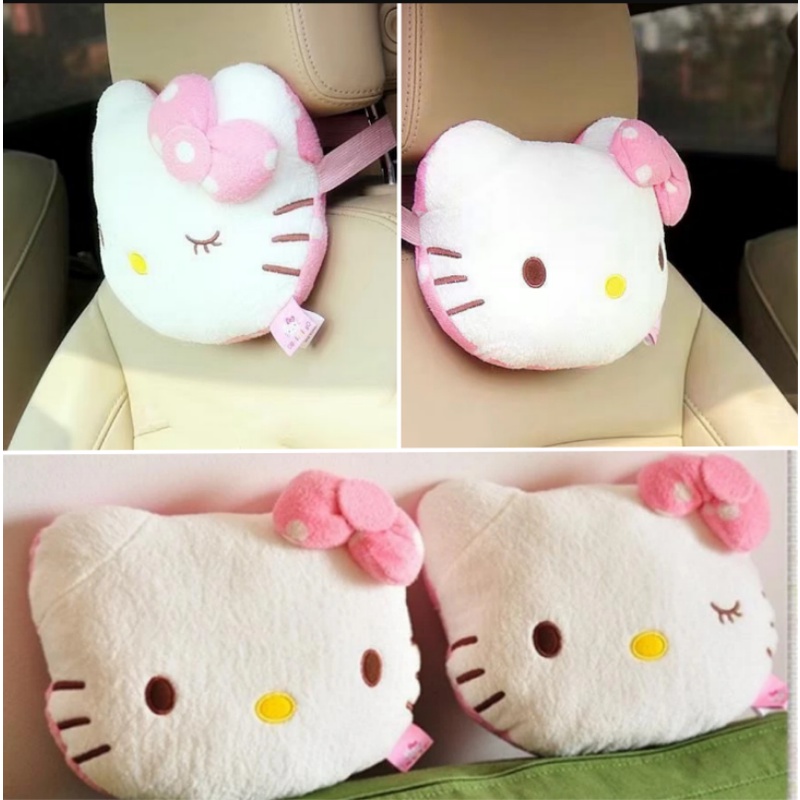 Gối Tựa Đầu Hình Hello Kitty Dễ Thương Cho Ghế Ngồi Xe Hơi | BigBuy360 - bigbuy360.vn