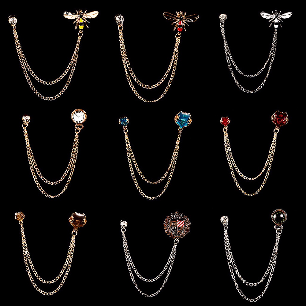 &lt; Cardflower &gt; Ghim Cài Áo Sơ Mi Cài Áo Vest Hình Ong Đính Pha Lê Tua Rua Cho Nam Và Nữ