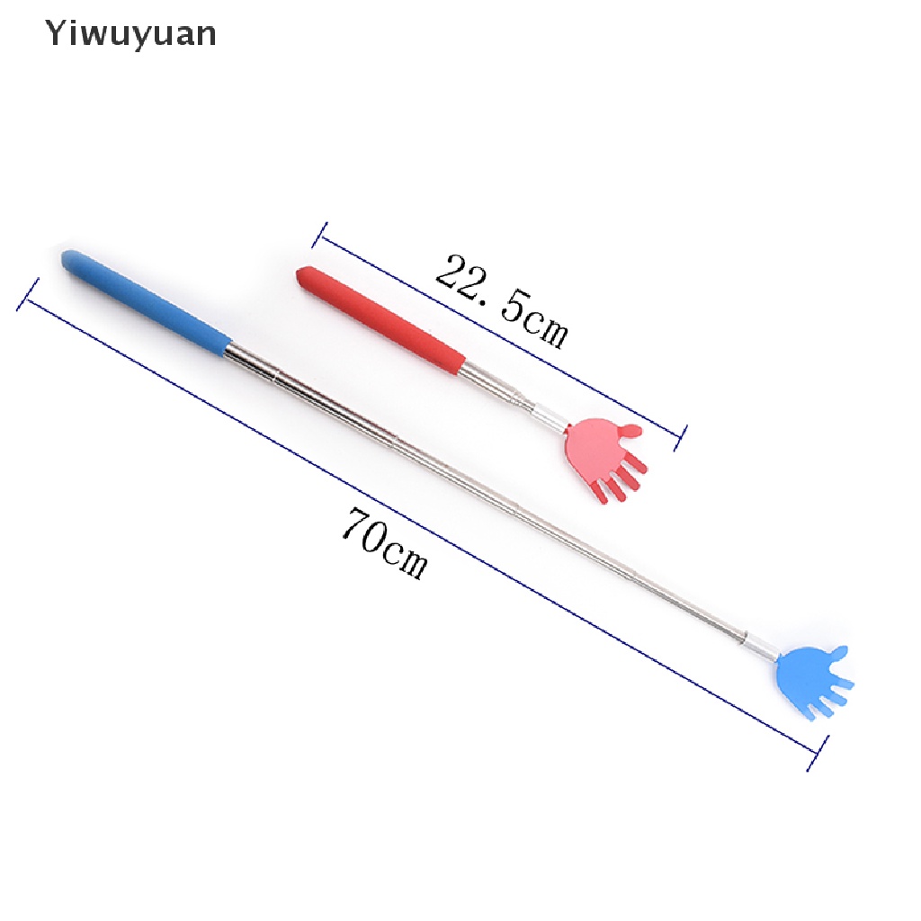< Yiwuyuan > Cây Gãi Lưng Bằng Kim Loại Kéo Dài Cầm Tay Có Thể Kéo Dài Và Chăm Sóc Nhiệt Độ