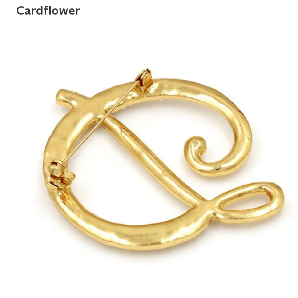 1 Ghim Cài Áo Hình Chữ Cái Đính Ngọc Trai Thanh Lịch