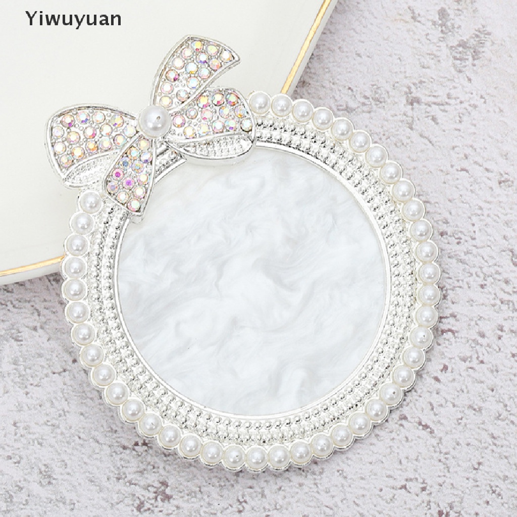 < Yiwuyuan > Khay Trưng Bày Móng Tay Giả Đính Ngọc Trai Và Nơ Bằng Nhựa Resin