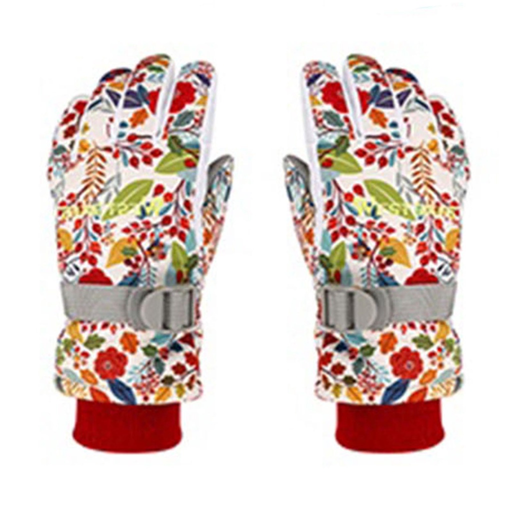 Găng Tay Giữ Ấm Chống Trượt Mềm Mại Bằng Vải Cotton Dày Dặn Cho Trẻ Em