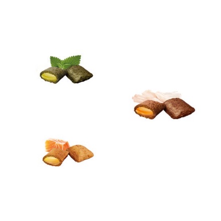 GimCat Nutri Pocket - Bánh quy giòn có nhân vị cỏ mèo  bổ sung 12 vitamin thiết yếu dành cho mèo