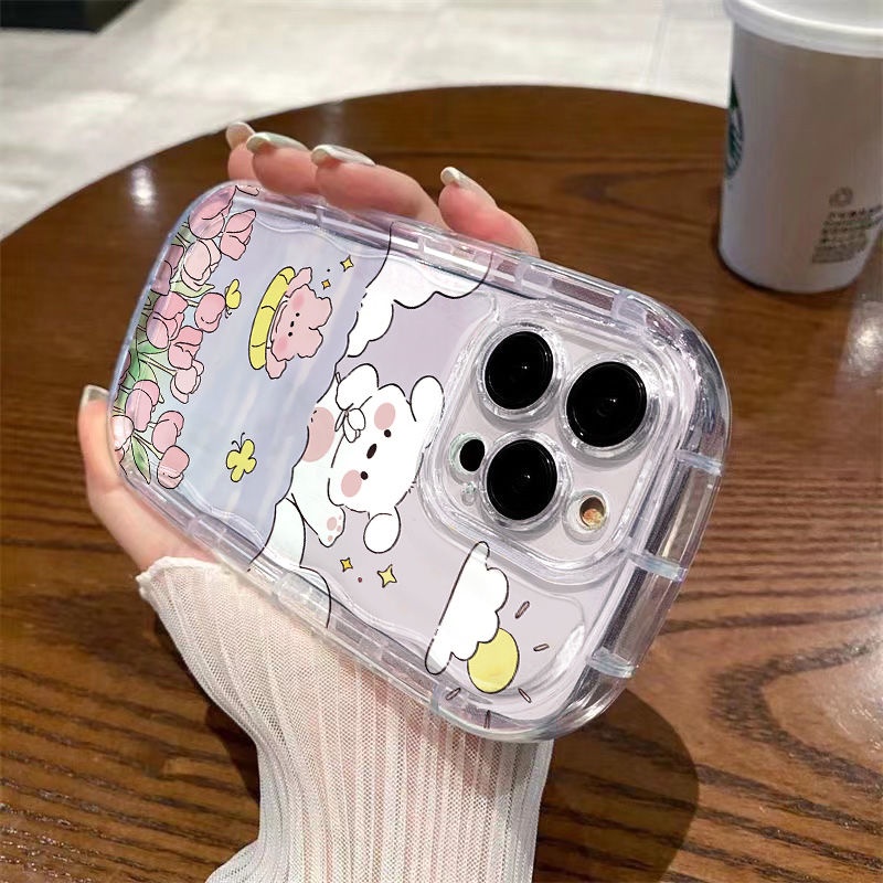 ✅Ốp Điện Thoại / Mềm Trong Suốt Chống Sốc Hình Hoa Tulip 1213 Cho iPhone14 xr Apple 11xs / 8p7 G6KN