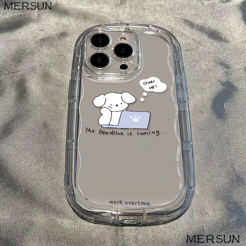 ✅Ốp Điện Thoại Mềm Trong Suốt Chống Sốc Hình Cún Cho Iphone 11 12 Xr 8P 13xs 14 7promax