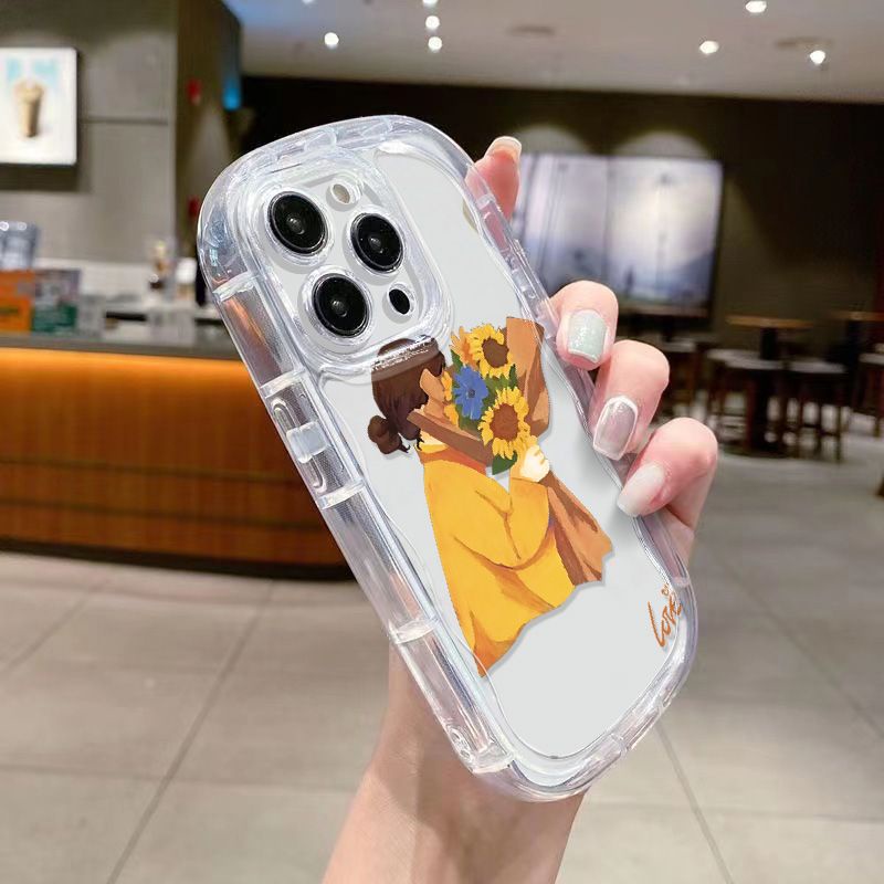 ✅Ốp Điện Thoại Mềm Trong Suốt Chống Sốc Hình Bé Gái Cho Iphone 8p / 13 7 Xr11Iphone1412 / promax xs E3OP