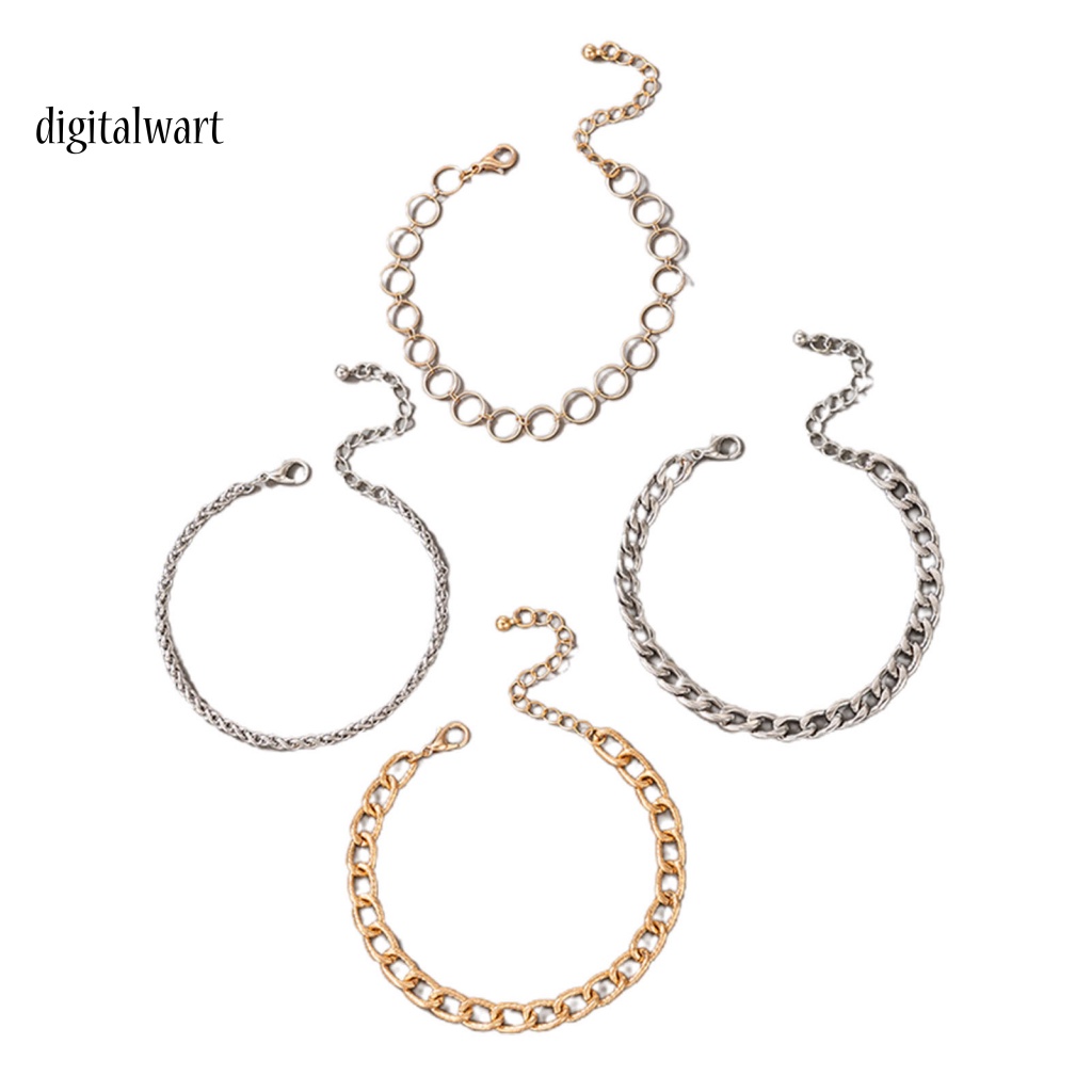 Kỹ Thuật Số| Vòng Tay Dây Xích Dày Dặn Phong Cách Punk Đơn Giản Cho Nữ