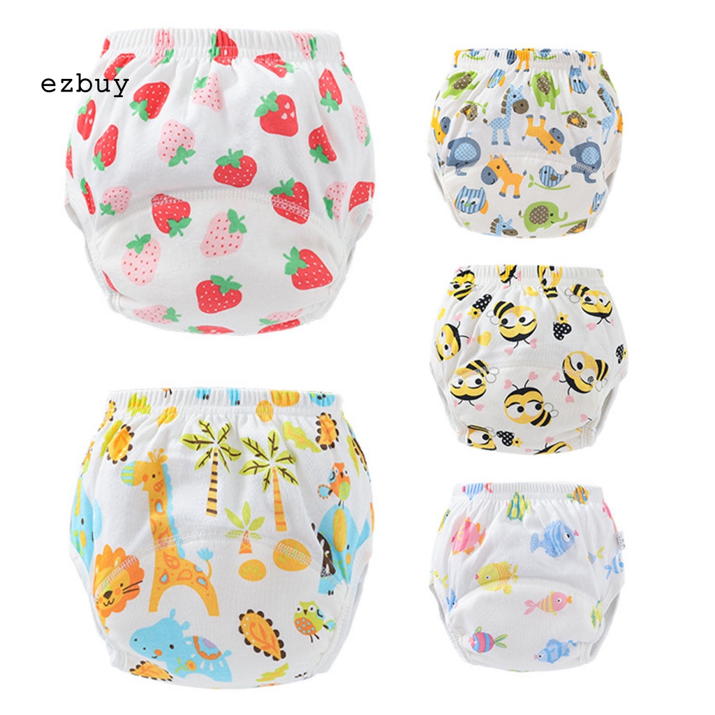 Quần Tã Cotton Unisex Thấm Hút Tốt Có Thể Tái Sử Dụng Tiện Lợi