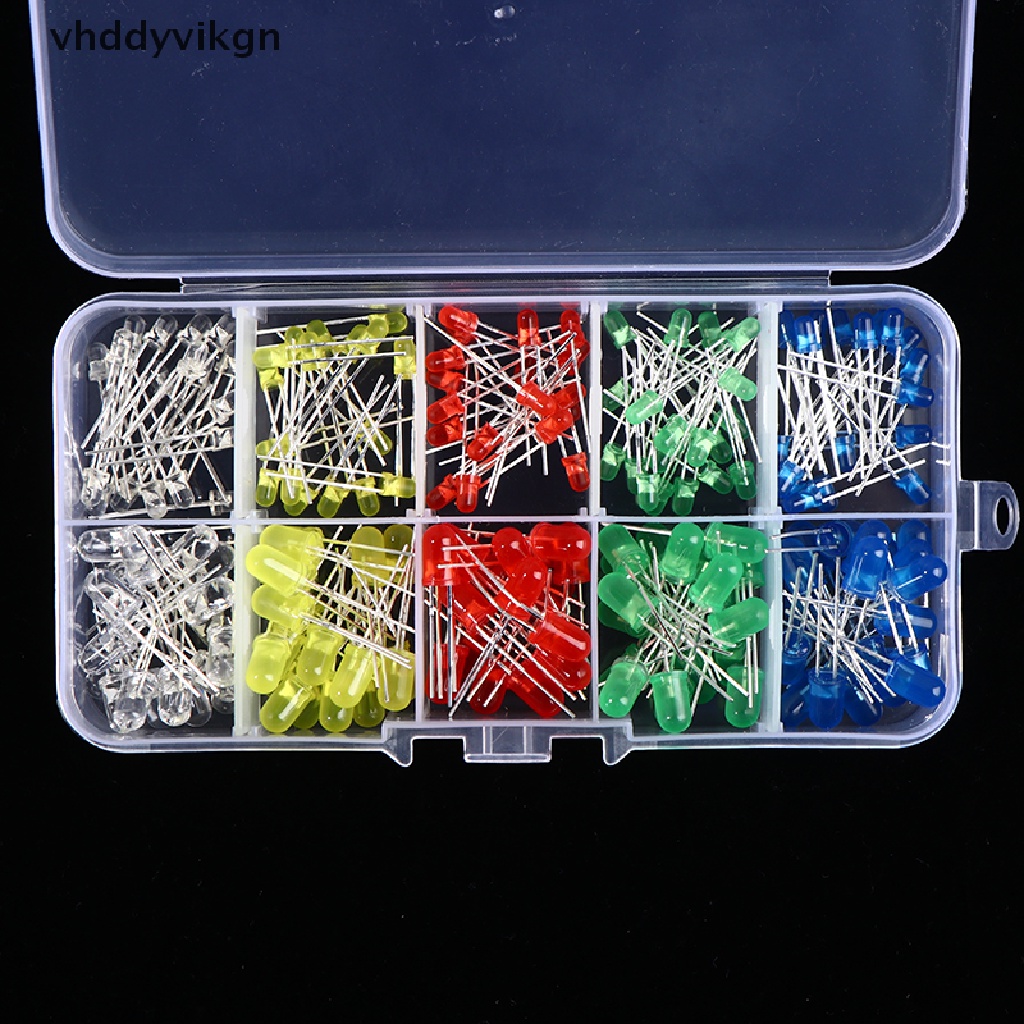 Set 200 Đèn LED Diode Nhiều Màu Sắc 3V 20mA 3mm