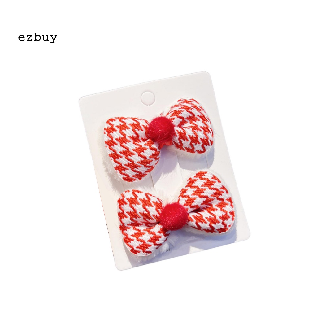 1 Cặp Kẹp Tóc Nơ Đính Ngọc Trai Giả Phối Tua Rua May Mắn Cho Bé Mặc Hàng Ngày Năm Mới