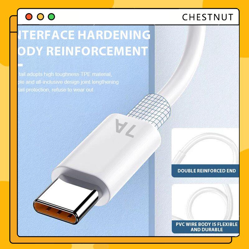 COD❤️7A 100W Dây Cáp Sạc Nhanh Type C Cho Huawei Xiaomi Samsung-CT