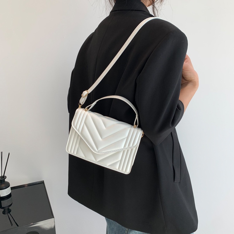 Túi Xách JASMIN NOIR Da PU Họa Tiết Sọc Thời Trang Cho Nữ