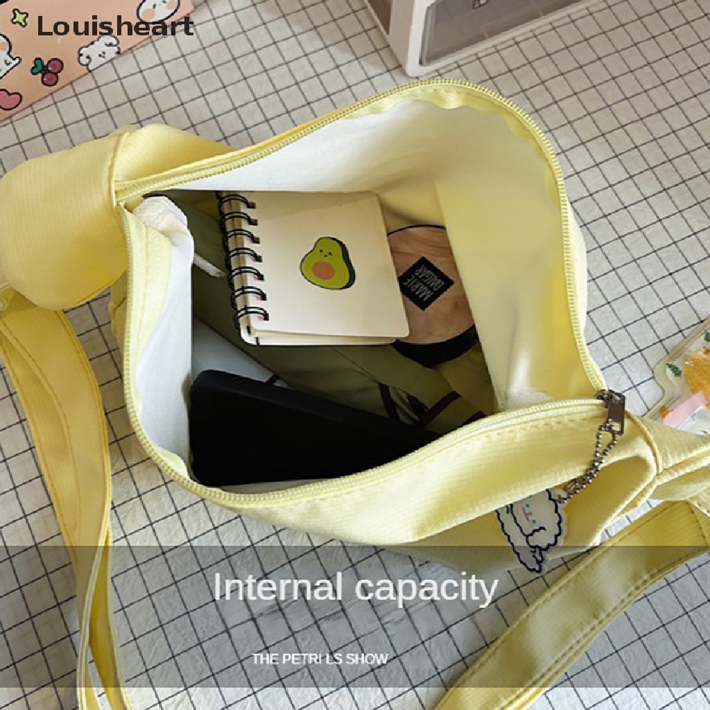 Louisheart Túi Xách Canvas Sức Chứa Lớn Phong Cách Harajuku Nhật Bản Dễ Thương Cho Nữ y2k TFG