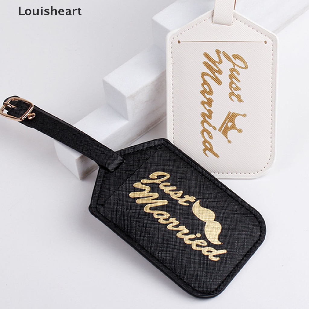 Thẻ Đeo Hành Lý Bằng Da Pu Thương Hiệu Louisheart