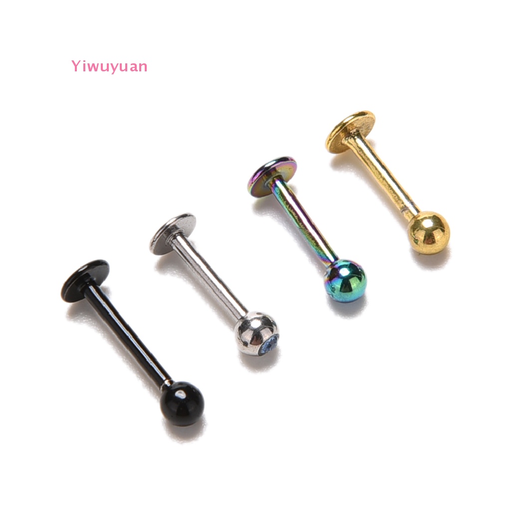 <Yiwuyuan> 1 X Round Tragus Lip Ring Monroe Ear Cartilage Stud Earring Body  New